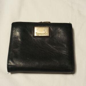 Black Leather Tignanello Wallet